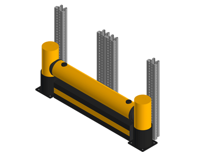 Защита торца стойки стеллажа